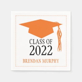 Guardanapo De Papel Graduação Classe Mortarboard de 2015