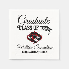 Guardanapo De Papel GRADUAÇÃO DA Escola Branca Moderna | adicionar LOG