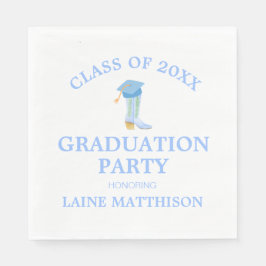 Guardanapo De Papel Graduação da Preppy Southern Cowgirl