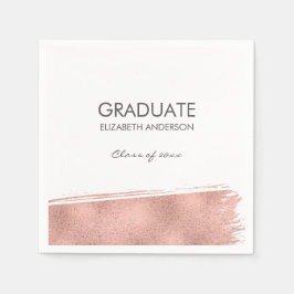 Guardanapo De Papel Graduação de BrushAVE rosa Dourada