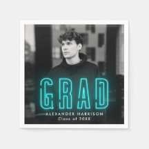 Graduação de Foto de Neon em Ciano Moderno