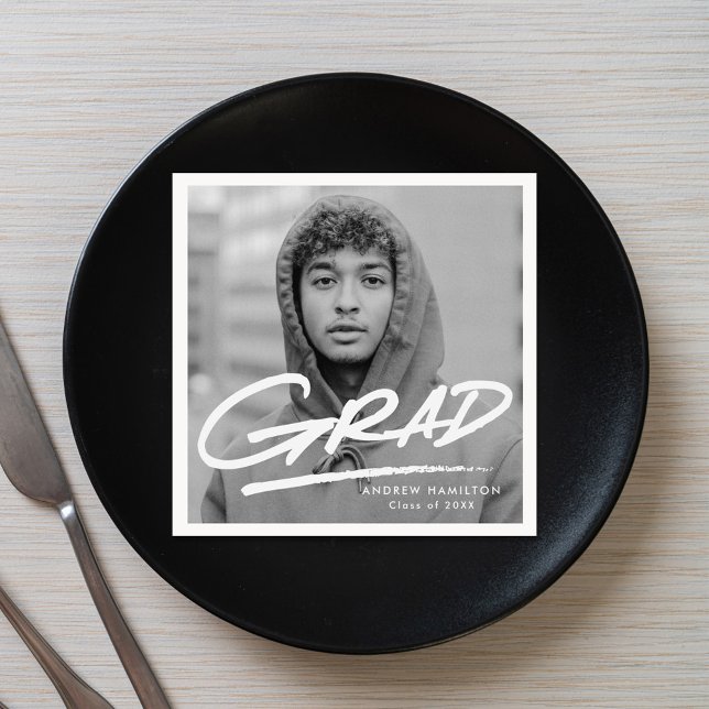 Guardanapo De Papel Graduação de Fotografias de Formando Anulado Moder (Criador carregado)