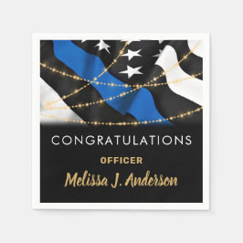 Guardanapo De Papel Graduação de Parabéns do Policial