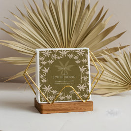 Guardanapo De Papel Graduação do padrão de árvore palmó tropical Boho 