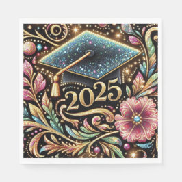 Guardanapo De Papel Graduação Elegante 2025 Design 2