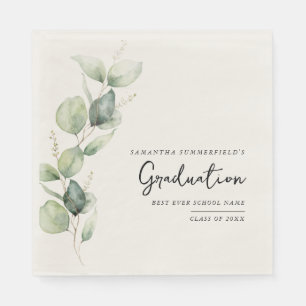 Guardanapo De Papel Graduação em Aquarela 2026 Papel de Eucalipto