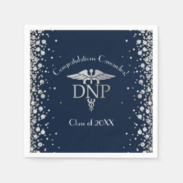 Guardanapo De Papel Graduação em Prática de Enfermagem Doutor NavyBlue