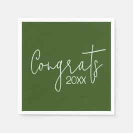 Guardanapo De Papel Graduação Em Verde