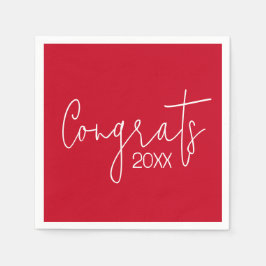 Guardanapo De Papel Graduação em Vermelho