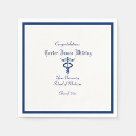 Guardanapo De Papel Graduação, Faculdade de Medicina, Caduceus, Marinh