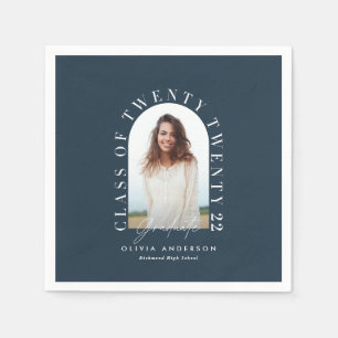 Guardanapo De Papel Graduação geométrica moderna de tipografia foto