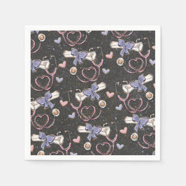 Guardanapo De Papel Graduação Médica Stethoscope