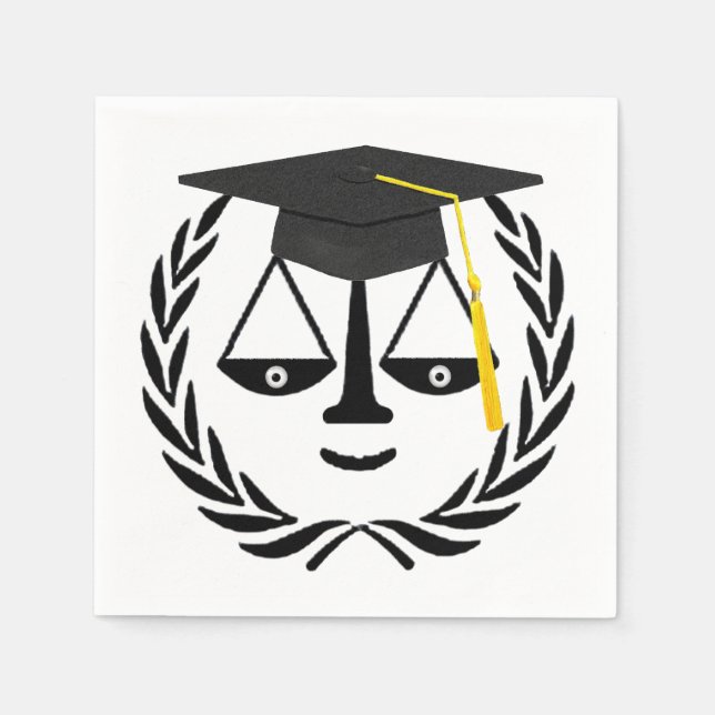 Guardanapo De Papel Graduação na Faculdade de Direito (Frente)