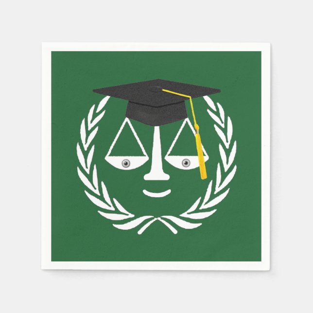 Guardanapo De Papel Graduação na Faculdade de Direito Criativo (Frente)