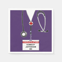 Guardanapo De Papel Graduação na Faculdade de Medicina Napkins