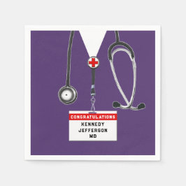 Guardanapo De Papel Graduação na Faculdade de Medicina Napkins