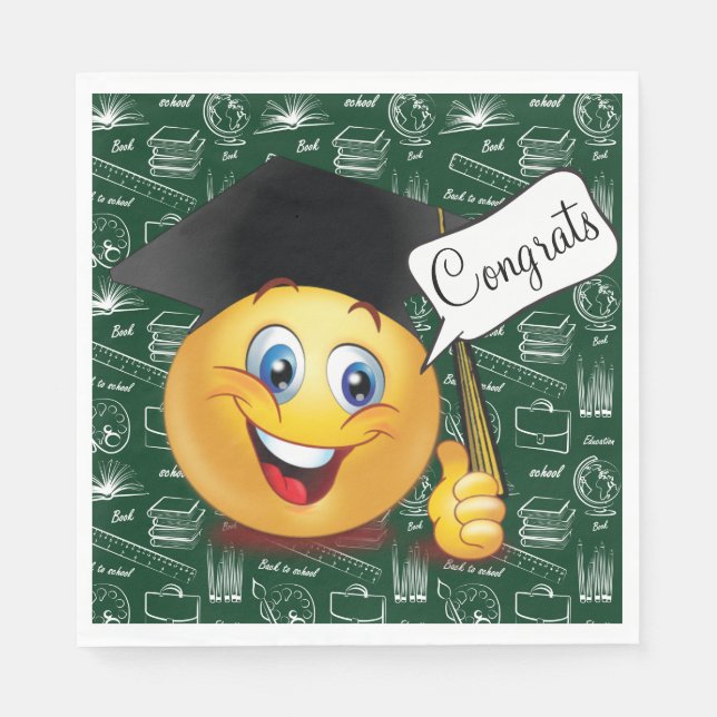 Guardanapo De Papel Graduação Parabéns Papel Napkin (Frente)