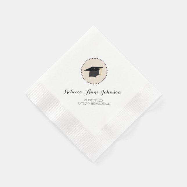 Guardanapo De Papel Graduação personalizável de placa-mãe (Canto)