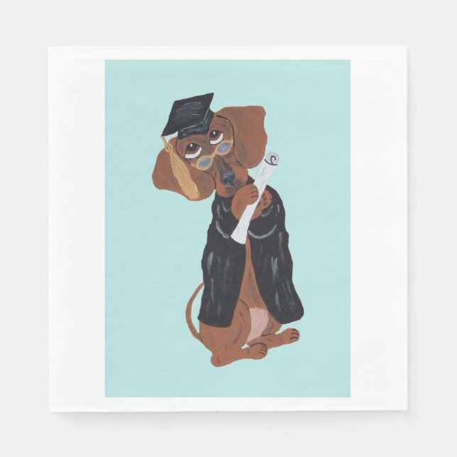 Guardanapo De Papel Graduado Dachshund (Frente)