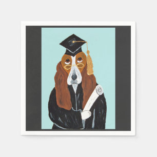 Guardanapo De Papel Graduado em Basset Hound