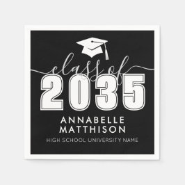 Guardanapo De Papel Graduate Black Graduation