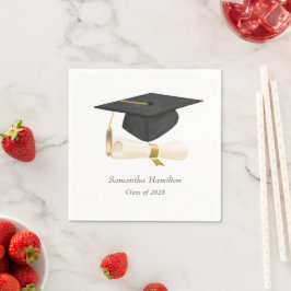 Guardanapo De Papel Graduation Cap Diploma Personalized Party 
