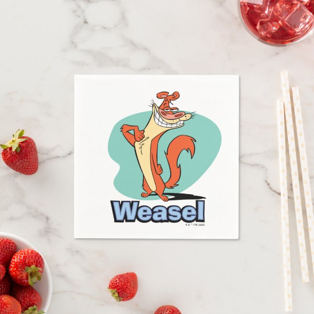 Guardanapo De Papel Gráfico de Caractere Ortográfico de Weasel (Insitu)