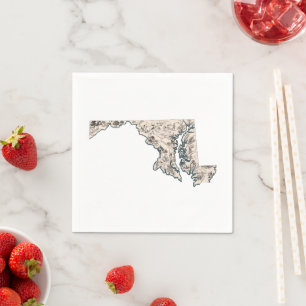 Guardanapo De Papel Gráfico de Estado Anterior do Mapa de Imagens de