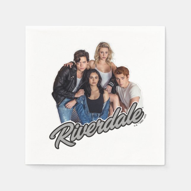 Guardanapo De Papel Gráfico do Grupo Riverdale Retro (Frente)