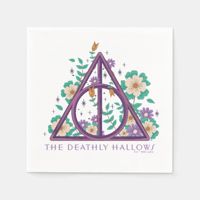 Guardanapo De Papel Gráfico Floral Deathly Hallow (Frente)