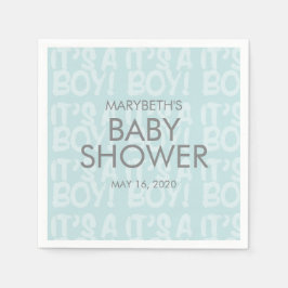 Guardanapo De Papel Grafite Papel Azul Chá de fraldas Nápoles