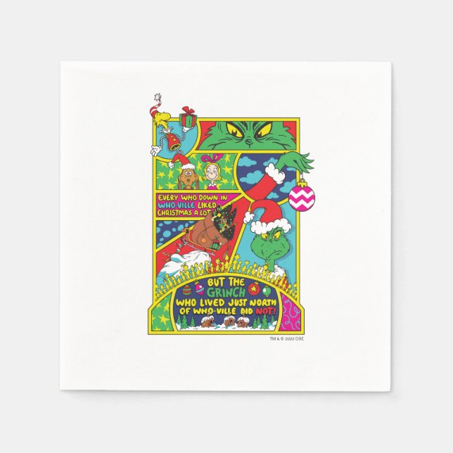 Guardanapo De Papel Gralha | Gráfico de banda desenhada (Frente)