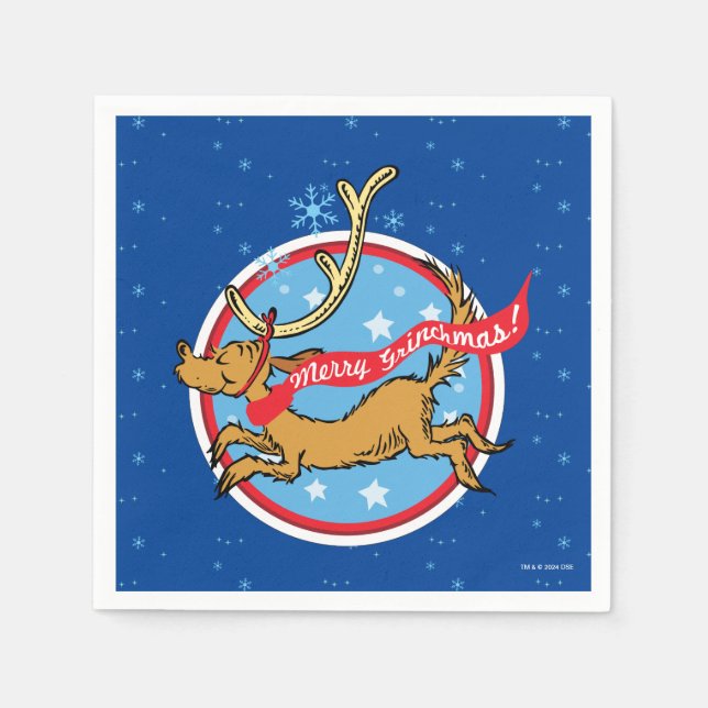 Guardanapo De Papel Gralha | Max Feliz Grinchmas! (Frente)