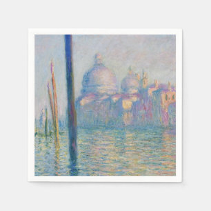 Guardanapo De Papel Grand Canal Monet Veneza Itália Pintura Clássica