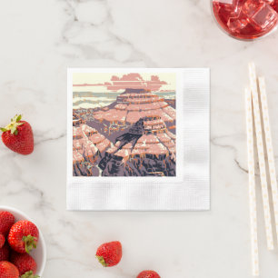 Guardanapo De Papel Grand Canyon Western Graphic Art American