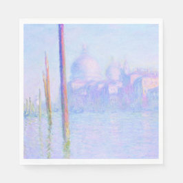 Guardanapo De Papel Grande Canal em Veneza (por Claude Monet)