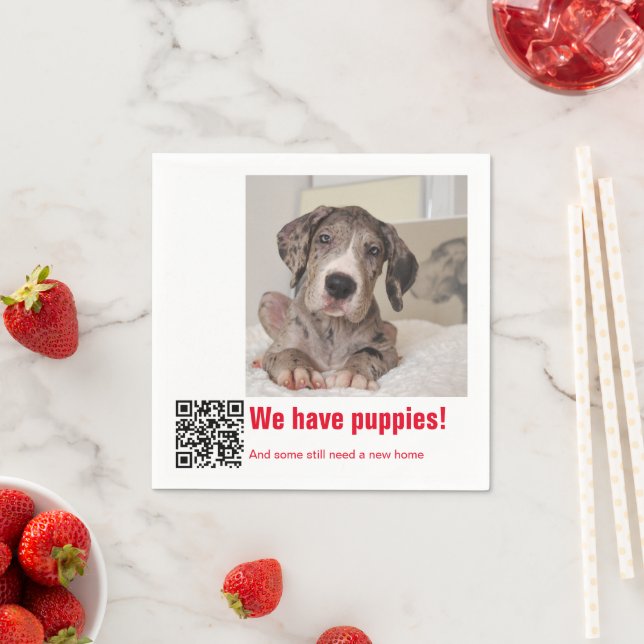 Guardanapo De Papel Grande Dane Puppy à venda (Insitu)