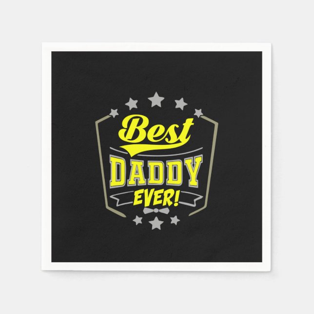 Guardanapo De Papel Grandfather Quotes | Best Daddy Ever (Frente)