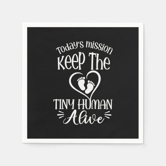 Guardanapo De Papel Grandfather Quotes | Keep The Tiny Human Alive (Frente)
