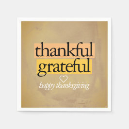 Guardanapo De Papel grato: feliz ação de graças