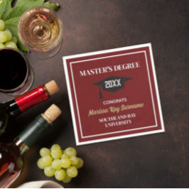 Guardanapo De Papel Gratos de mestrado! FORMANDO PERSONALIZADO Napkins