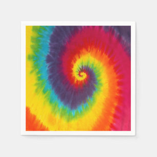 Guardanapo De Papel Gravata Tie Dye Redemoinho Colorida Groovy Legal