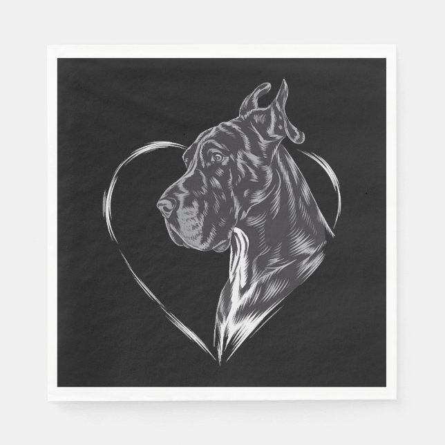 Guardanapo De Papel Great Dane (Frente)