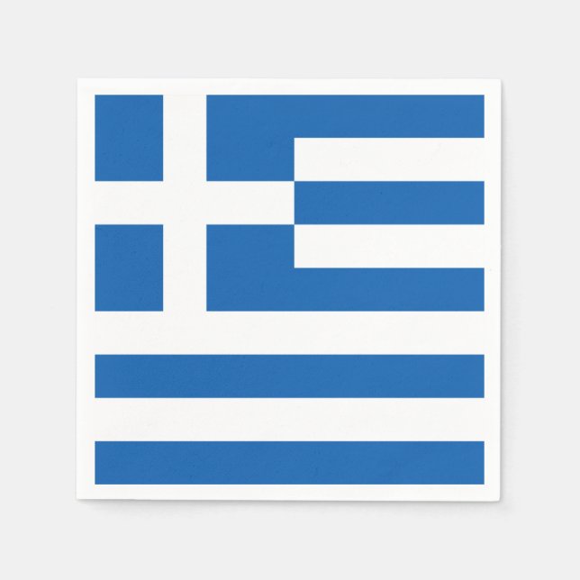 Guardanapo De Papel Greece flag Paper Napkin (Frente)