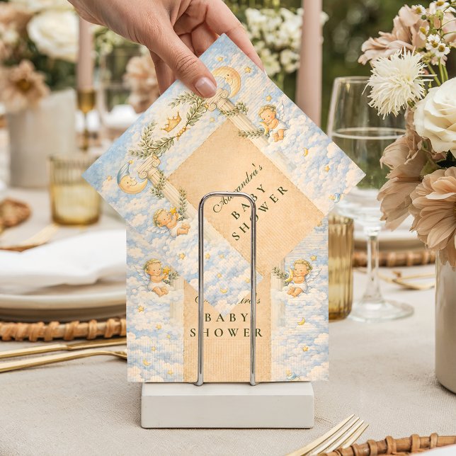 Guardanapo De Papel Greek Classic Columns Baby Shower (Criador carregado)