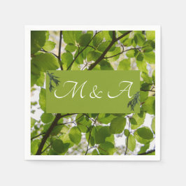 Guardanapo De Papel Green Deixa Casamento Cocktail Napkins