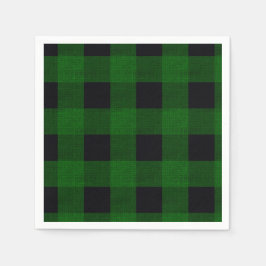 Guardanapo De Papel Green Plaid