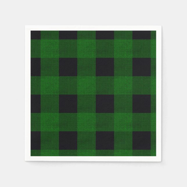 Guardanapo De Papel Green Plaid (Frente)