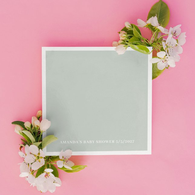 Guardanapo De Papel Greenery  Baby Shower (Criador carregado)