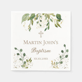 Guardanapo De Papel greenery Baptism
